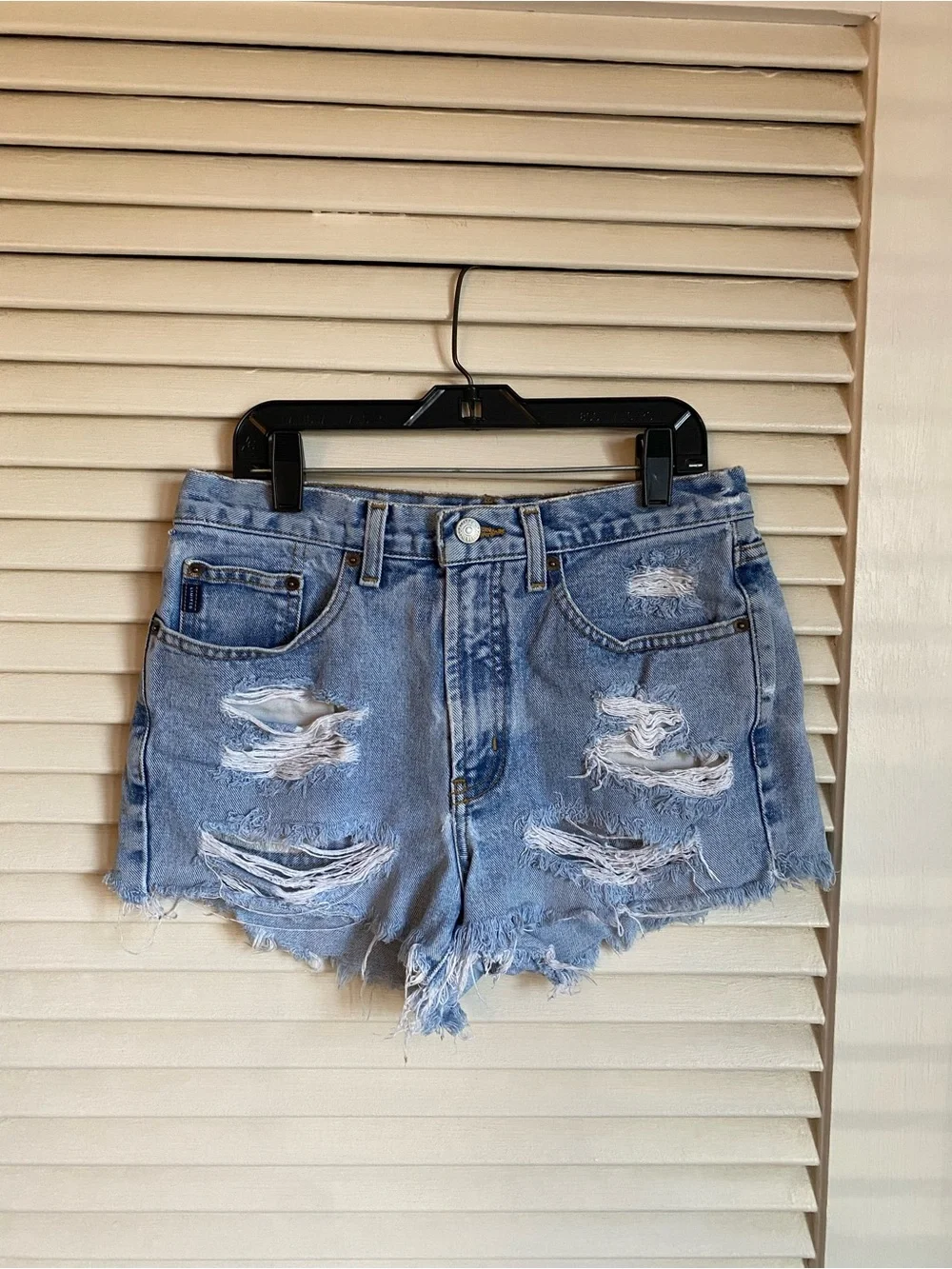 The Limited Distressed Denim Cut-Off Shorts